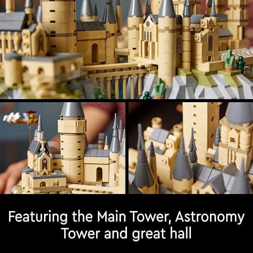 LEGO Harry Potter Hogwarts Castle and Grounds - Collectible Set for Adults incl. Main & Astronomy Towers, Great Hall, Chamber of Secrets & Architect Minifigure - 76419 thumbnail 5