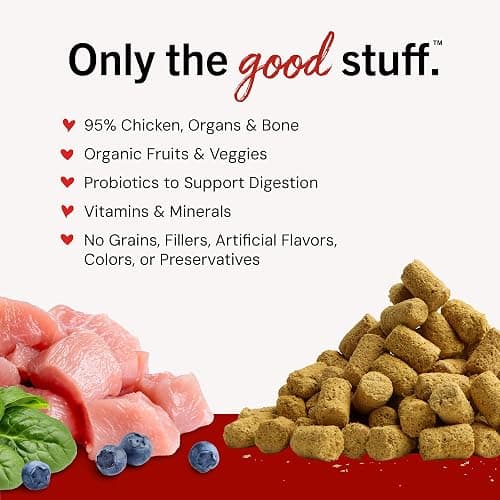 Stella & Chewy's Freeze-Dried Raw Chicken Meal Mixers- Dog Food Topper and Mixer - Made with 95% Cage-Free Chicken, Organs & Bone - Perfect for Picky Eaters - Grain-Free - 3.5oz thumbnail 3
