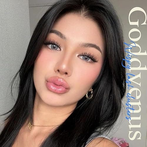 Goddvenus Wispy Lash Clusters 10-16mm Lashes Clusters Eyelash Extensions Natural Individual Lashes 144pcs D Curl Lash Extension DIY Soft Comfortable Eyelash Clusters with Cotton Band thumbnail 2