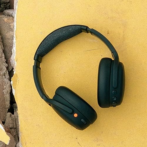 Skullcandy Crusher ANC 2 Wireless Over-Ear Bluetooth Headphones with Extra USB-C Charging Cable, Multi-Sensory Bass, Active Noise Cancelling, 60 Hours Battery, Microphone iPhone Android - True Black thumbnail 11