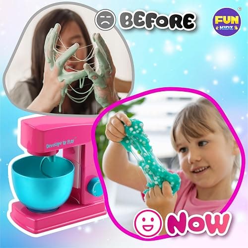Electric Slime Mixer Machine Kit for Kids, FunKidz Twist Mixing Glue and Activator to Making Slime Automatic Craft Toy for Girls Ages 8-12 Boys Gifts thumbnail 9