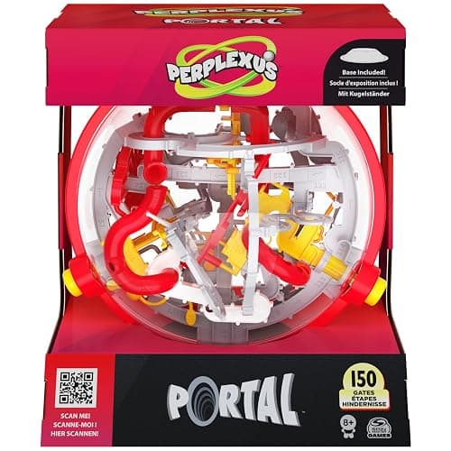 Perplexus - Perplexus Portal - Labyrinthe Parcours 3D Avec 150 Défis, 50 Portails Et 3 Boutons Extérieurs - Jeu d'Action et Réflexe - Casse tete enfant - Vertus Pédagogiques - Jeu Enfant 8 Ans et + - Image 1