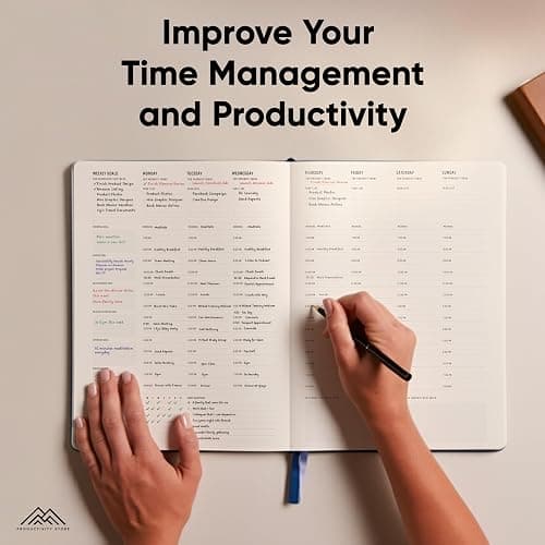 Hourly Planner & Appointment Book (8.5” x 11”) - Premium Hourly Planner with Daily Schedule & 30-Minute Time Slots for Better Time Management by PRODUCTIVITY STORE (A4, Blue) thumbnail 7