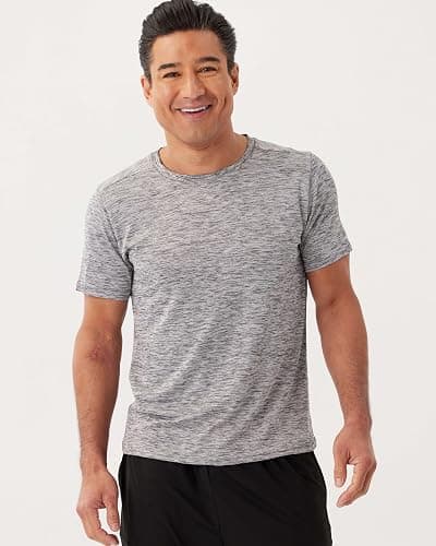 Real Essentials 5 Pack: Men’s Short Sleeve Dry Fit T-Shirts – Moisture Wicking Athletic Workout Gym Fitness Casual Tees thumbnail 6