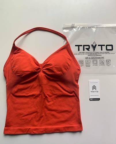 TRYTO Impact Longline Strappy Top Women Impact Longline Halter Tops Workout Longline Tank Top Compression Gym Fitness thumbnail 4