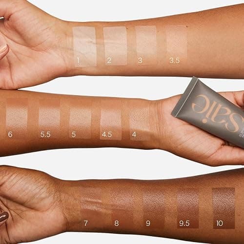 Saie Slip Tint Tinted Moisturizer with SPF 35 - Light Coverage, Glowy Skin Tint & Mineral Sunscreen for Face with Hydrating Hyaluronic Acid - Summer Makeup Essential - Shade Three (1.35 oz) thumbnail 4