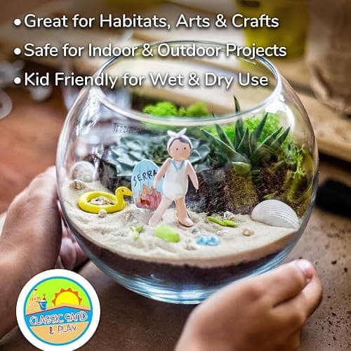 Classic Sand and Play Sand for Sandbox, Table, Therapy, and Outdoor Use, 20 lb. Bag, Natural, Non-Toxic, Wet Castle Building for Creativity and Stimulates Sensory Skills thumbnail 8