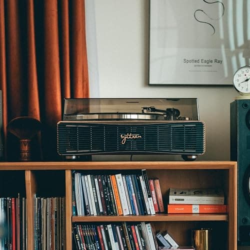 Syitren Paron Record Player Vintage Turntable for Vinyl Records with Built-in Speakers Bluetooth Retro Phonograph Wood Walnut thumbnail 8