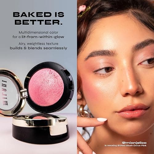 Milani Rose Blush, Powder Blush for Cheeks, Cruelty Free Makeup - Shape, Contour & Highlight Face for a Natural Matte Finish -Wild Rose thumbnail 3