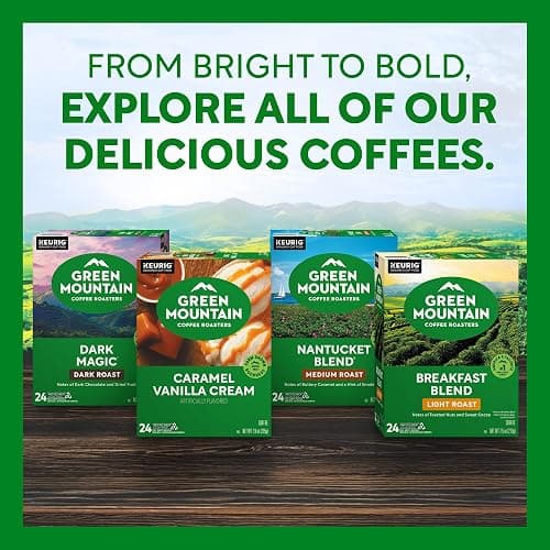 Green Mountain Coffee Roasters Caramel Vanilla Cream, Single-Serve Keurig K-Cup Pods, Flavored Light Roast Coffee Pods, 32 Count thumbnail 12