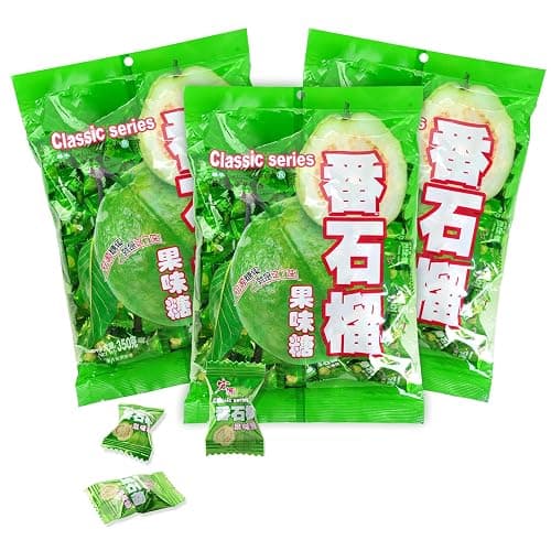 Hongyuan Guava Candy, 12.3 oz (Pack of 3) Asian Fruit Hard Candy, Sweet & Tangy Tropical Flavor, Individually Wrapped for Sharing & Snacking - Image 1