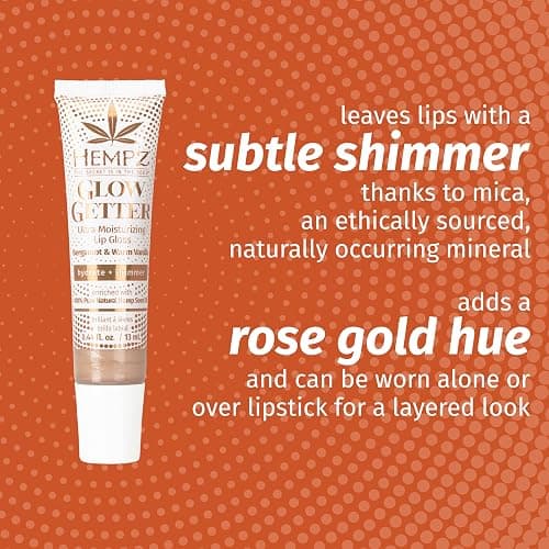 Hempz Frosted Glow Kit, Illuminating Mini Body Lotion and Shimmer Lip Gloss Duo, Limited Edition Glitter Gift Set, 2.25 oz and .44 oz thumbnail 7
