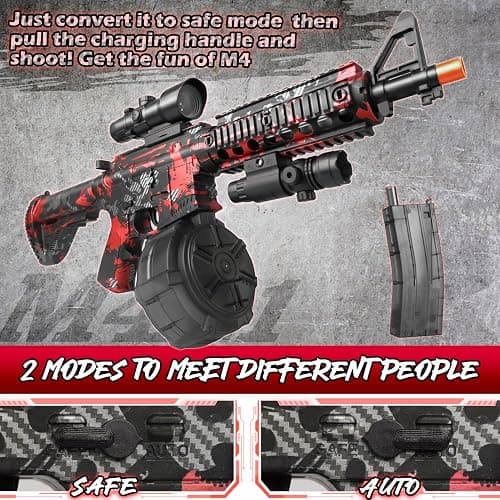 Large Electric Gel Splat Blaster, Automatic and Manual with 60,000 Gels thumbnail 4