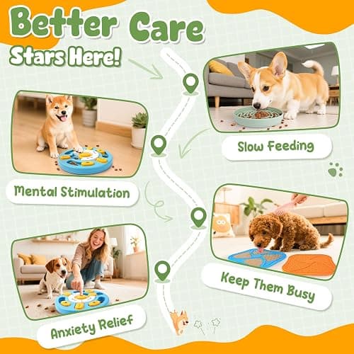 KIPRITII Well-Rounded Dog Enrichment Toys Set – Keeps Dogs Busy with Mental Stimulation & Slow Feeding, Includes Dog Lick Mat, Puzzle Toy & Slow Feeder Bowl for Boredom Relief thumbnail 4