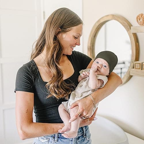Konssy 6 Pack Baby Beanie Hats for Unisex, Toddler Beanies Baby Girl Boy Hat Warm Cap for Infant, Toddler - Grey - 6-24 Months thumbnail 3