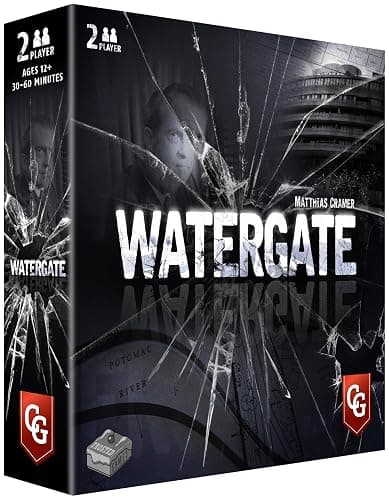 Capstone Games: Watergate, Strategy Board Game, History of Watergate Included, 2-Player Game of The Year 2019, Ages 12 and Up, 30-60 Minute Playtime - Image 1