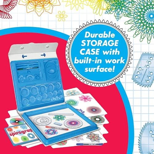 Spirograph — Deluxe Set — Spiral Art Drawing Kit — The Classic Way to Make Countless Amazing Designs — For Kids Ages 8+ thumbnail 3