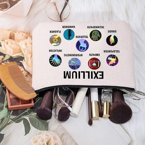 MEIKIUP Keeper of The Lost Inspired Gift Book Lover Makeup Bag KOTLC Gift Organizer Pouch Bookish Gift (EXILLIUM Bag) thumbnail 4