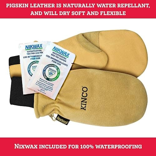 Kinco - Premium Leather Work and Ski Mitt with Nikwax Waterproof Wax, (901T) thumbnail 4