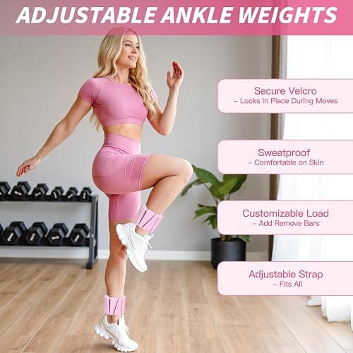 NANATI Pilates Kit, Home Pilates Workout Kit for Women, Pilates Equipment with 14.5" Pilates Ring and Ball, Resistance Bands, Ankle Weights, Sliders & Grip Socks Accessories for Starter Home Workouts thumbnail 6