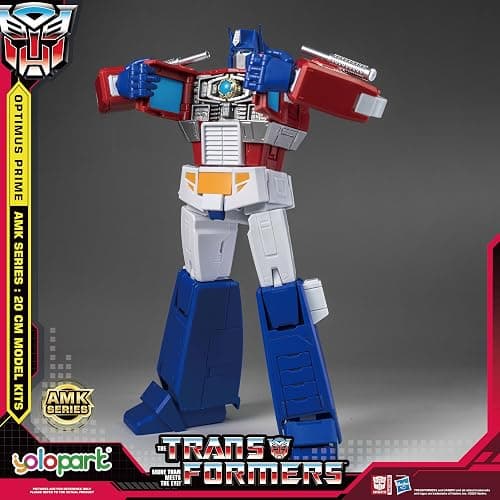 YOLOPARK Optimus Prime Transformer Toys,AMK Series 7.87 Inch Highly Articulated Transformers G1 Action Figures with Weaponry for Adults Boys Girls,No Converting thumbnail 5