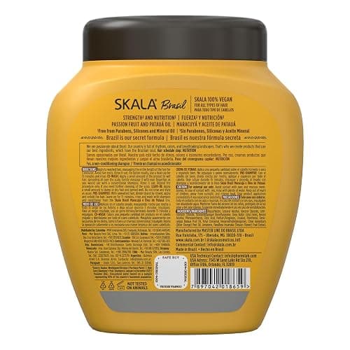 SKALA Maracujá & Óleo de Patauá 2 in 1 Treatment Cream & Leave In Conditioner, Vegan Hair Mask for Strength & Nutrition, Deep Hydration, Curly Girl Method Approved, No Parabens or Silicones, 1000 g thumbnail 2