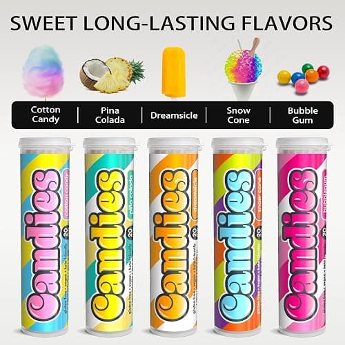 Xero Picks Candies - Infused Flavored Toothpicks (Candies Variety, 5 Pack - 100 Picks) Bubblegum, Pina Colada, Orange Creamsicle, Cotton Candy, Snow Cone and Candy Cane thumbnail 3