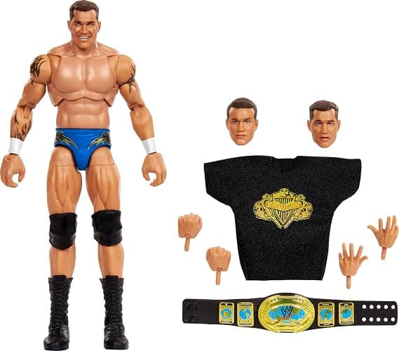 Mattel WWE Ultimate Edition Randy Orton 6-inch Action Figure & Accessories Fan Takeover Set, 10+ Pieces Include Swappable Heads & Hands - Image 1