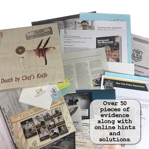 Murder Mystery Party Case Files: Death by Chef's Knife for 1 or More Players Ages 14 and Up thumbnail 7