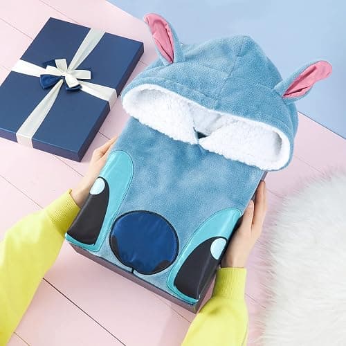 Disney Stitch Blanket Hoodie for Kids Cozy Fleece Wearable Blanket Stitch Gifts thumbnail 2