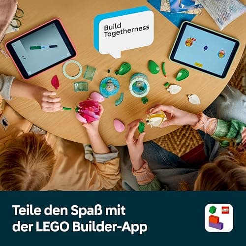 LEGO Botanicals Seerosen - Kunstblumen Set mit 2 künstlichen Topfpflanzen in transparenten Vasen - DIY Kinderzimmer Deko - Geschenk für Mädchen ab 9 Jahren & Erwachsene Blumenliebhaber - 11511 thumbnail 8