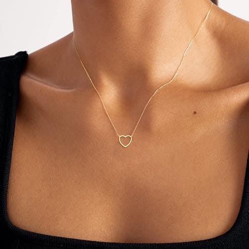 Tewiky Layered Disc Circle Choker Necklace 18k Gold Plated Double Lip Satellite Beaded Chain Necklace for Women Girls thumbnail 3