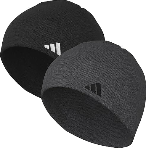 Adidas Men's Beanie 2-Pack – Standard Fit Winter Knit Hat Skull Cap - Image 1