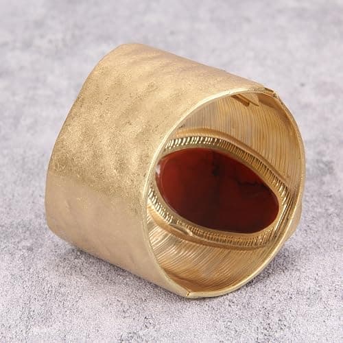 Bjesinmo Gold Cuff Bracelet for Women Silver Beaded Bracelets Open Bangle Stackable Stretch Bead Bracelet Boho Jewelry Gifts for Wife Couple thumbnail 6