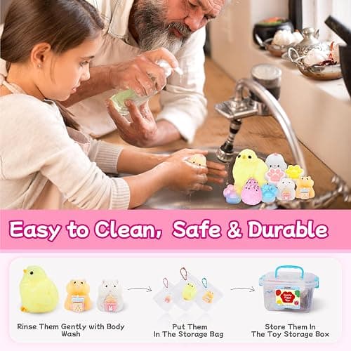 10 Pack Taba Squishy Toys Set with Toy Box & Cute sticers, Kawaii Squishies Stress Relief Toys Party Favors for Kids 4-8 8-12, Squishy Sensory Fidget Toys for Kids ，Birthday Xmas Gifts for Girls&Boys thumbnail 7