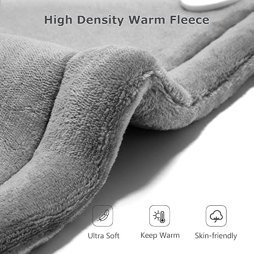Heating Pad for Back Pain Relief, 24"x33" Weighted Heating Pad for Neck and Shoulder, Neck Heating Pad Fast-Heating with 6 Settings, Auto Shut-Off Full Body Heating Pad, Gifts for Women-Washable thumbnail 5