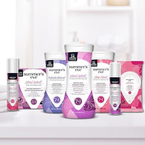 Summer's Eve Sheer Floral Feminine Wipes, Gentle pH-Balanced Formula Helps Control Vaginal Odor, Resealable Pack, 32 Wipes, Pack of 4 thumbnail 6