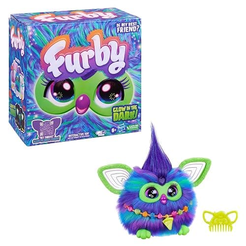 Furby Galaxy Edition, Glow in The Dark, 15 Fashion Accessories, Interactive Plush Toys for 6 Year Old Girls & Boys & Up, Voice Activated Animatronic (Amazon Exclusive) thumbnail 14