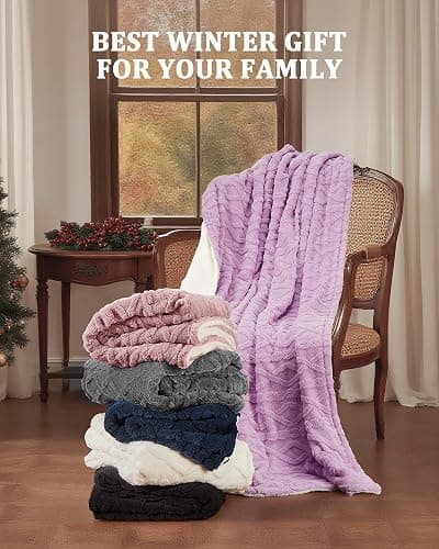 CAROMIO Electric Blanket Twin Size - Thick Tufted Sherpa Heated Blanket Twin with 10 Heating Levels and 10 Time Settings, ETL Certified Machine Washable Fast Heating Blanket Twin 62"×84", White thumbnail 9
