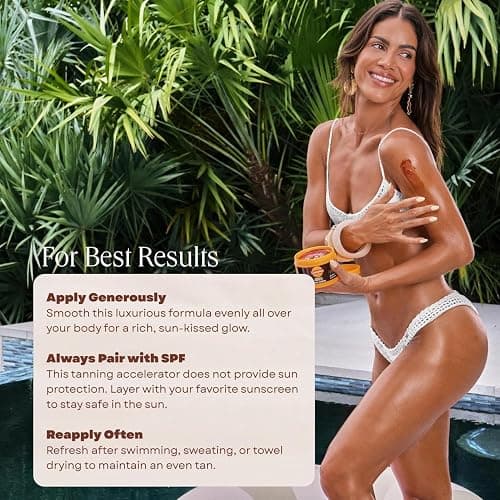 Carroten Intensive Tanning Gel | Browning Tan Accelerator | Non-Greasy, Water-Resistant with Carrot and Coconut Oil | Vitamin A & E For Moisture & Hydration | Made in Greece | 5 Fl Oz thumbnail 2