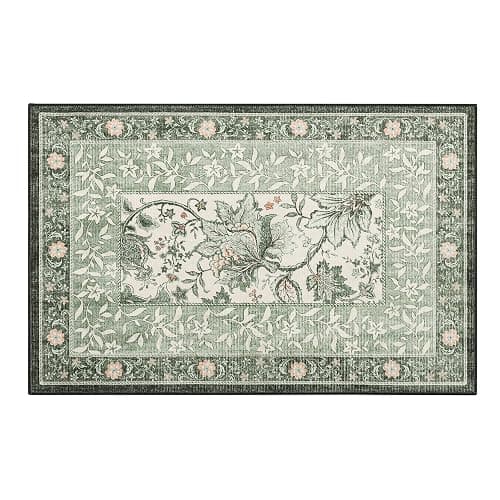 GarveeHome Sage Green 2x3 Door Mat Indoor Rugs for Entryway Provence Small Botanical Grove Cottagecore Washable Non-Slip Low-Pile Rug for Bedroom Kitchen Bathroom Entrance thumbnail 4