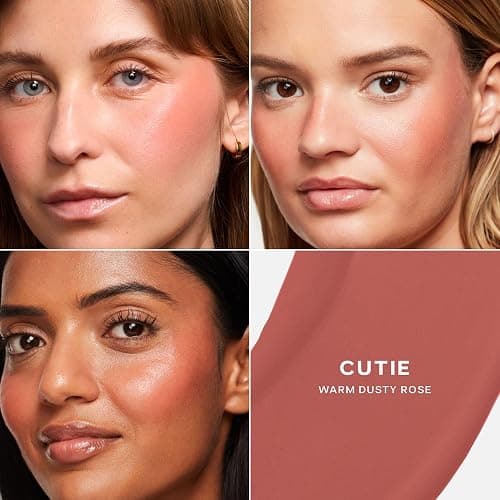 Saie Dew Liquid Blush for Cheeks, Cutie (.40 oz) | Hydrating Liquid Cream Blush Stick with Skin-Loving Formula, Blendable, Dewy Blush for a Natural, Streak-Free Cheek Tint thumbnail 5