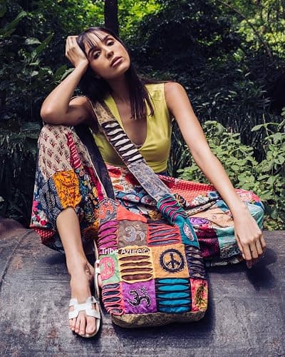 Hobo Colorful Shoulder Bag Women Sling Slouch Hippie Boho (Peace) thumbnail 3