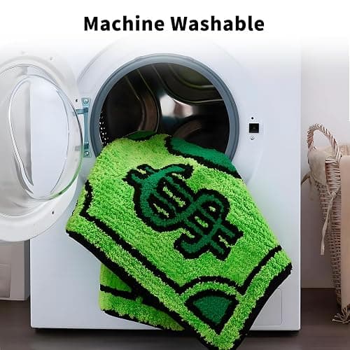Yeahjiae Cute Money Rug 3x2 Non-Slip Machine Washable Cool Cartoon Bedroom Rug for Bathroom, Living Room, Front Door, Playroom (35.5 * 23.6 inch) thumbnail 6