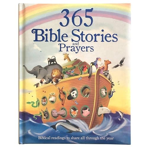365 Bible Stories and Prayers Padded Treasury - Gift for Easter, Christmas, Communions, Baptism, Birthdays (Little Sunbeams) - Image 1