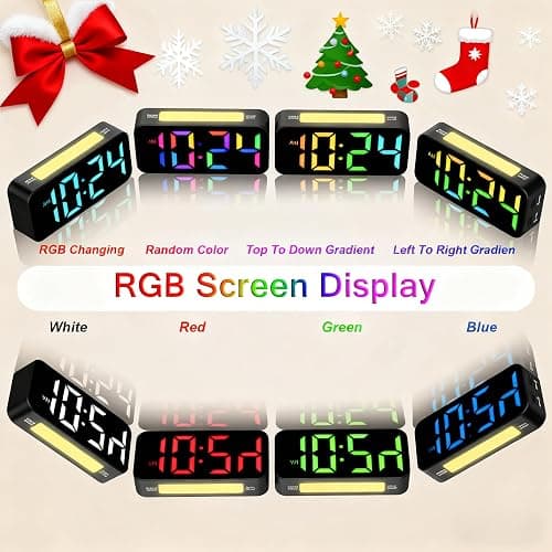 Topski Loud Alarm Clocks for Bedrooms Heavy Sleepers, Plug-in Digital Bedside Clock with Night Light, Large Display, Dual Alarm, Snooze, Dimmable for Kids Teens Boys Girls thumbnail 3