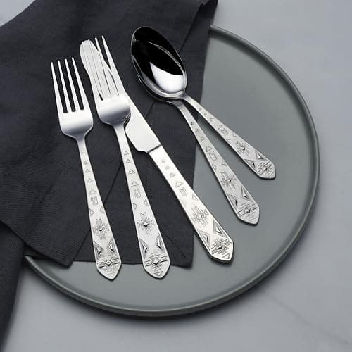 Towle Everyday Pueblo 20-Piece Stainless Steel Flatware Set, Service for 4 thumbnail 6