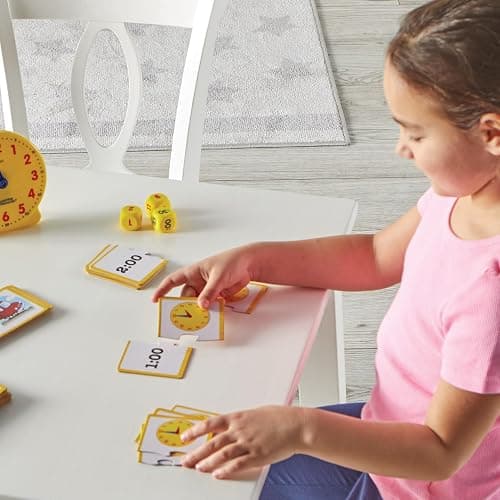 Learning Resources Time Activity Set - 41 Pieces, Ages 5+,Clock for Teaching Time, Telling Time, Homeschool Supplies, Montessori Clock - Time Activity Set thumbnail 6