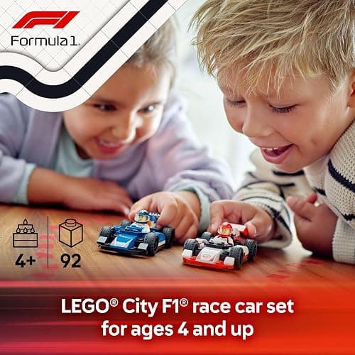 LEGO City F1 Williams Racing & Haas F1 Race Car Toys - Car Building Toy Set for Kids, Boys and Girls, Ages 4+ - F1 Preschool Toy for Fans - Gift Idea for Birthdays - 60464 thumbnail 2