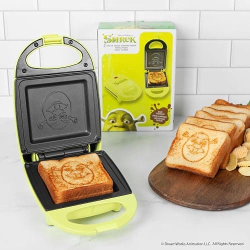 Uncanny Brands Shrek Sandwich Maker - Small Kitchen Appliance thumbnail 4